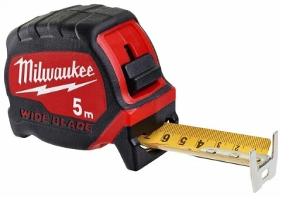 Рулетка PREMIUM широкая WIDE BLADE 5м (ширина полотна 33мм)